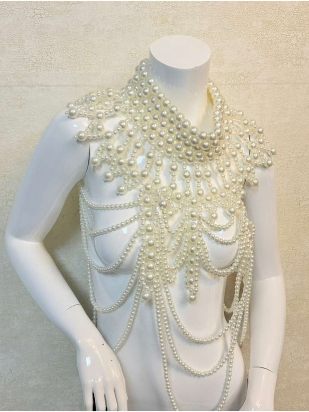 Intricate Multi-Layer Pearl Statement Necklace